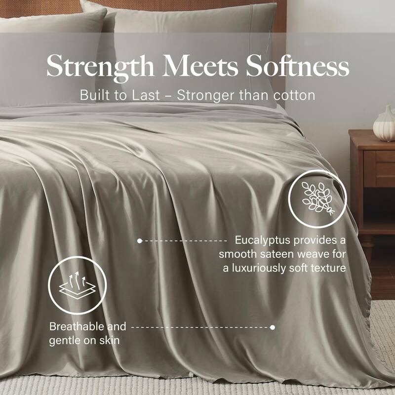 Modern Threads 100% Tencel Lyocell 4-Piece Sheet Set