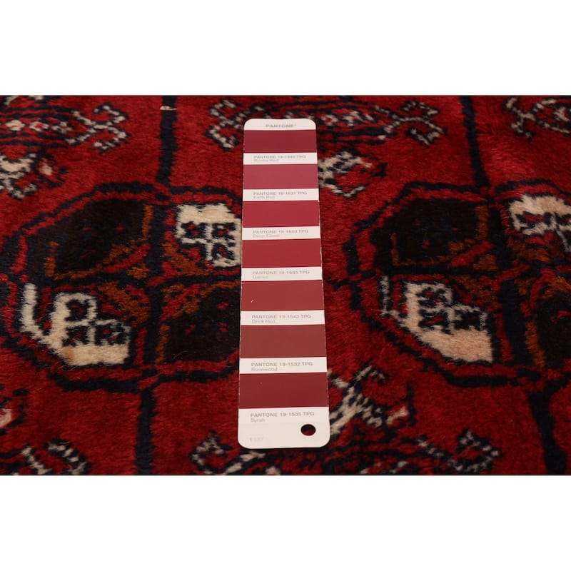 ECARPETGALLERY Hand-knotted Teimani Red Wool Rug - 4'11 x 14'9