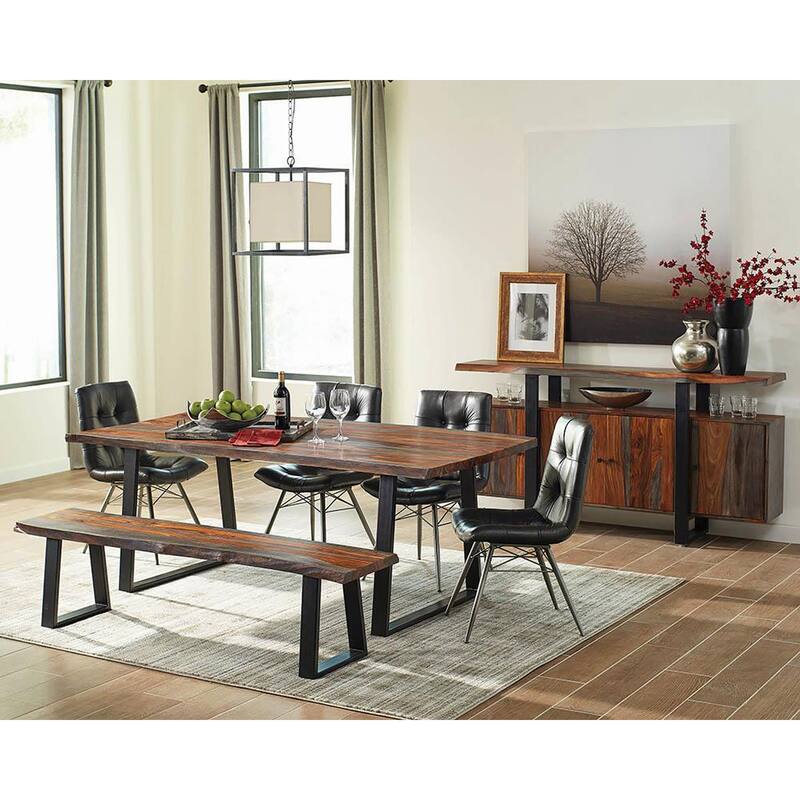 Charcoal and Gunmetal Tufted Back Upholstered Dining Chairs (Set of 4)