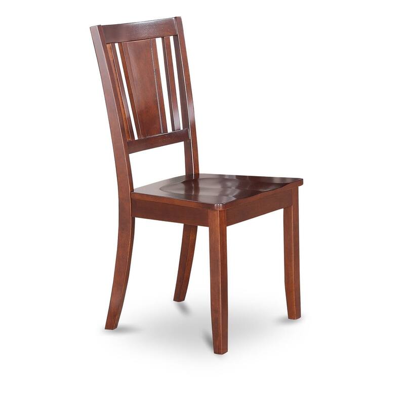 East West Furniture Kitchen Table Set Includes a Rectangle Dining Room Table and Dining Chairs, Mahogany (Pieces Option)