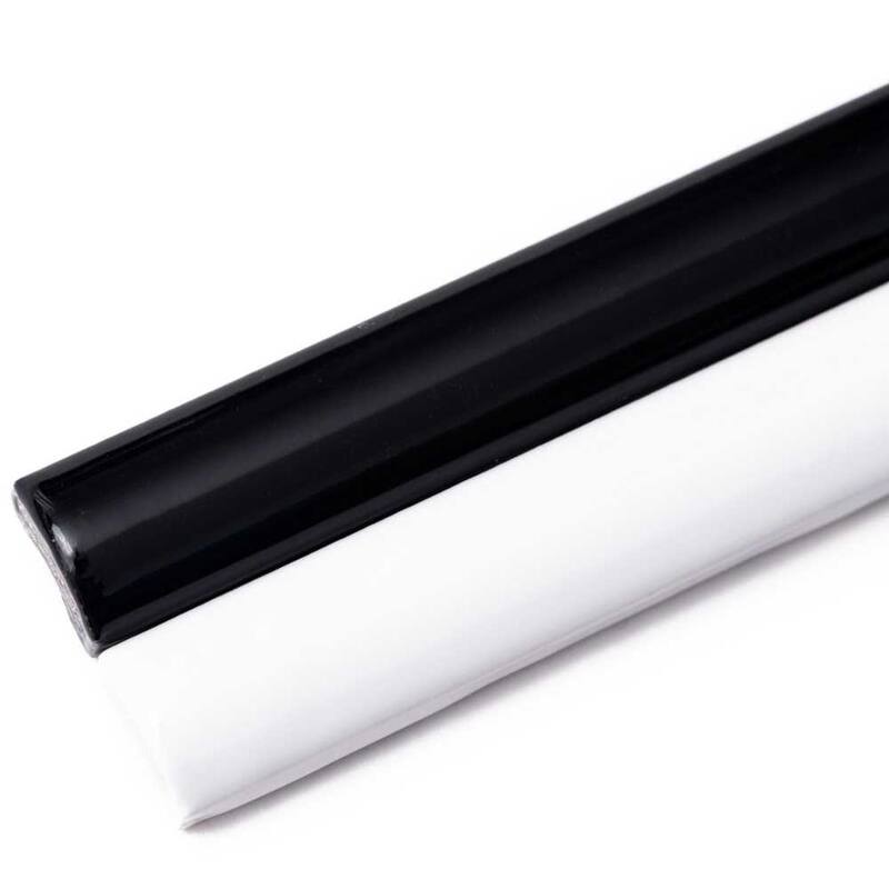The Tile Life Fresno 0.625x6 Black Ceramic Pencil Wall Tile - 0.625 x 6 - 1 Piece