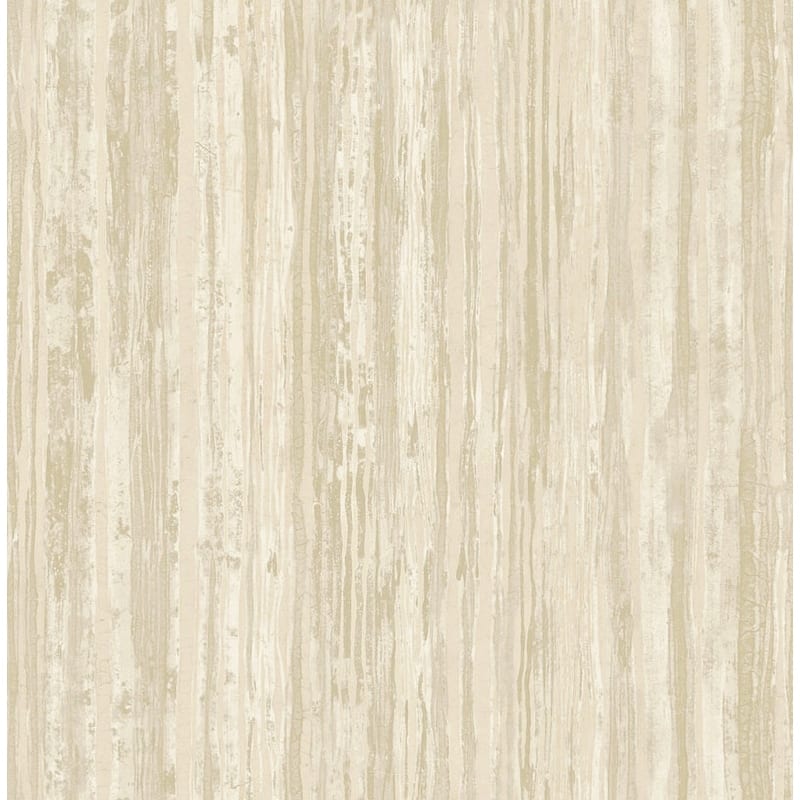 Seabrook Designs Senna Faux Bark Unpasted Wallpaper - 20.5 in W x 33 ft. L - Metallic Parchment