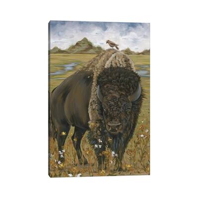 iCanvas "Bison" by Hollihocks Art Canvas Print