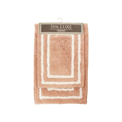 Spa Lux Border Bath Rug Set