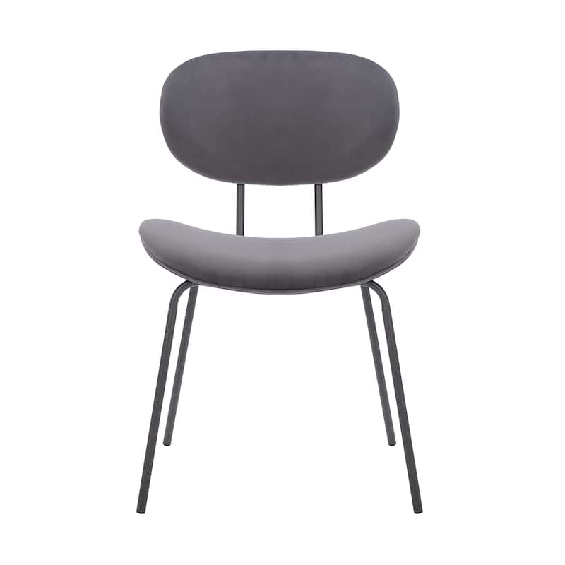 Porthos Home Brody Dining Chairs Set of 2, Velvet Upholstery, Iron legs