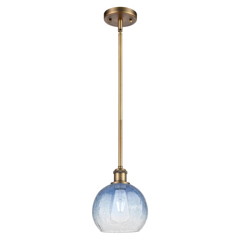 Innovations Lighting Endless Possibilities Ballston - Brookhaven Globe - 1 Light 8" Stem Hung Mini Pendant