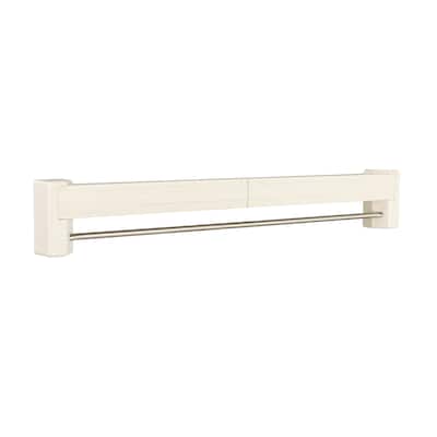 Household Essentials Metal and Plastic Wall Mount Telescoping Drying Rack
