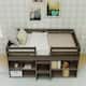 Max and Lily Farmhouse Twin Low Loft Bed with 2 Bookcases