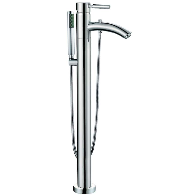 Wyndham Collection Juno 67-inch White Freestanding Soaking Bathtub