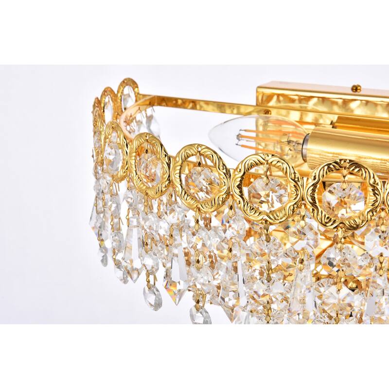 Elegant Lighting V1900W12/RC Century 2 Light 6" Tall Wall Sconce with