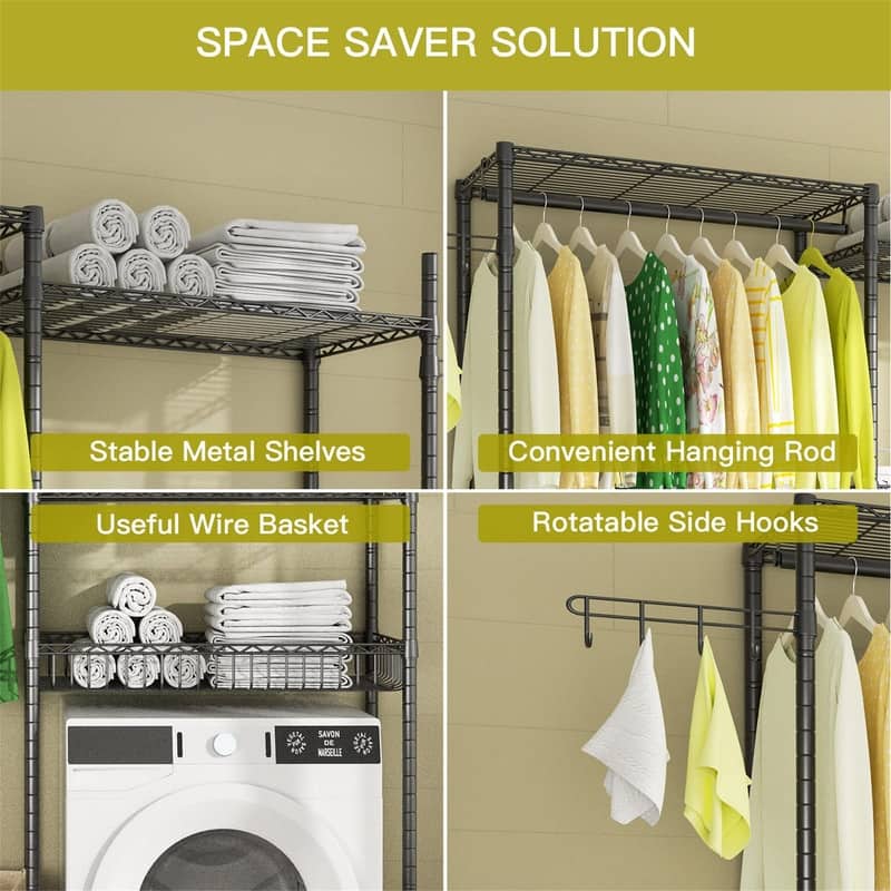 over Washer and Dryer Shelves