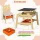preview thumbnail 13 of 18, Costway 5-in-1 Kids' Table & Chair Set with Chalkboard, Whiteboard, 3 - See Details