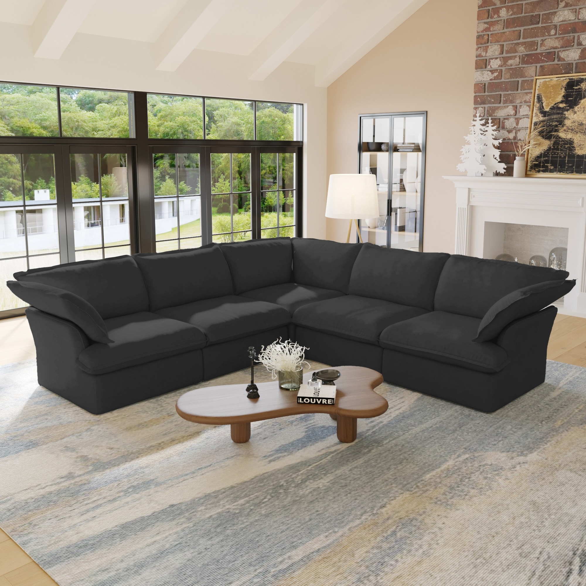 V shaped sofa discount