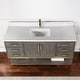 preview thumbnail 30 of 143, Altair Wildy Bathroom Vanity with White Composite Stone Top without Mirror