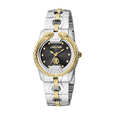 Roberto Cavalli by Franck Muller Women RV1L168M0061 Swiss Quartz Watch - Two-Tone
