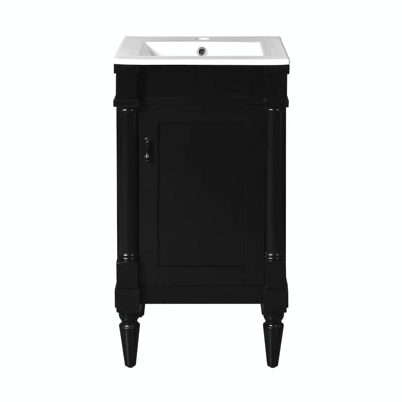 18-Inch Modern Bathroom Vanity with Sink