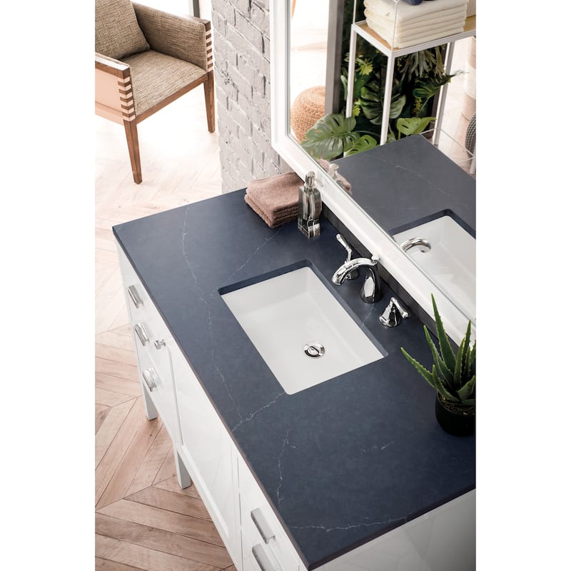 James Martin Vanities Addison 48" Single Vanity, Glossy White
