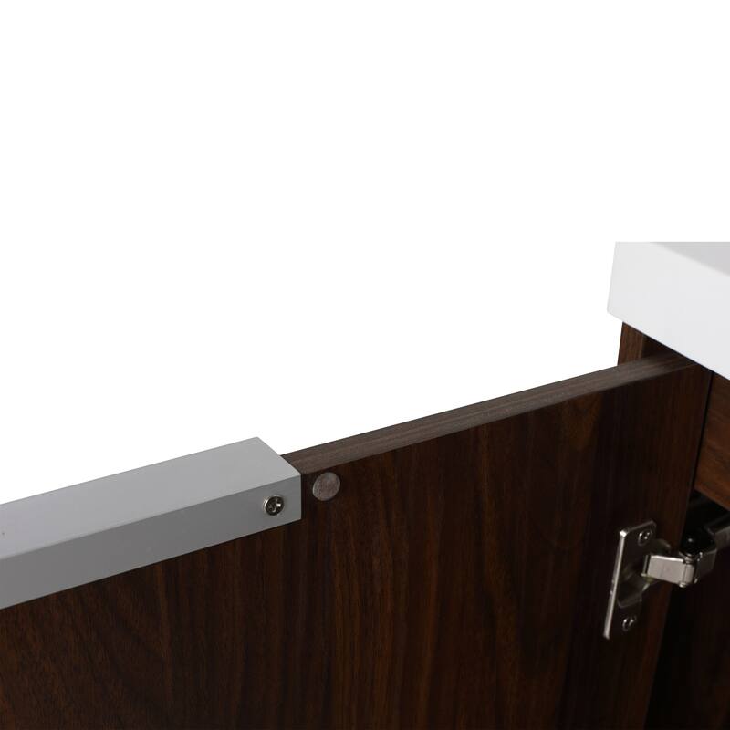BNK 24"/30"/36" Single Sink Bathroom Vanity with Soft Close Door, Modern Floating Vanity