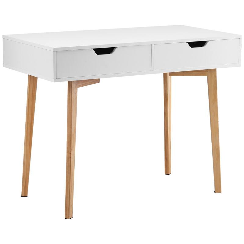 Kids Desk with Drawers for Bedroom, Wooden Study Table for Writing - 38.98 x 20.08 x 30.12 in