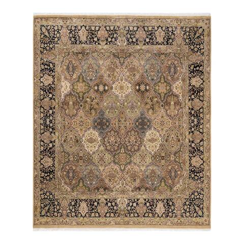 Overton Mogul, One-of-a-Kind Hand-Knotted Area Rug - Yellow, 7' 10" x 8' 1" - 7' 10" x 8' 1"