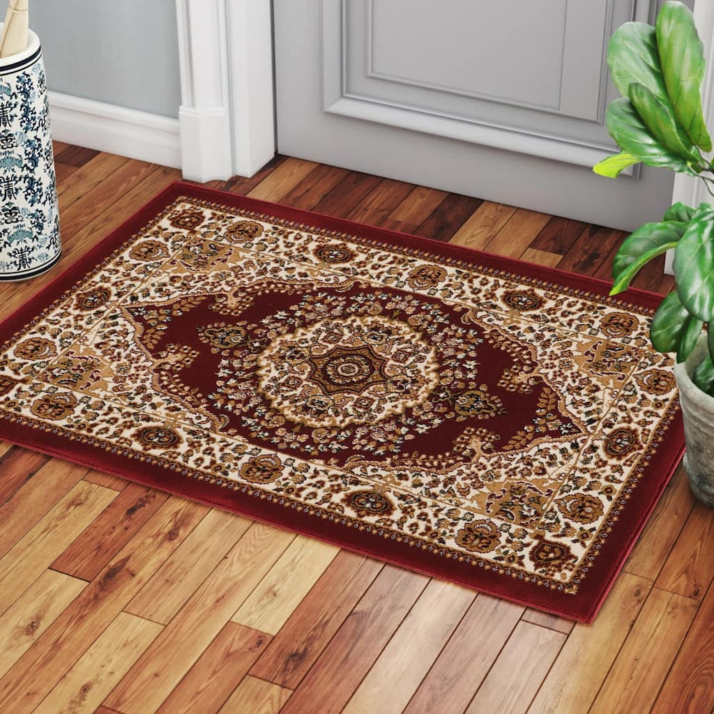 Red 2 ft. x 3 ft. Area Rug - 3' x 2'