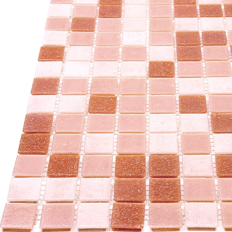Apollo tile 12" x 12" Mingles Glossy Peach Pink Glass Tile (20 sq ft/case) - 20 Pack