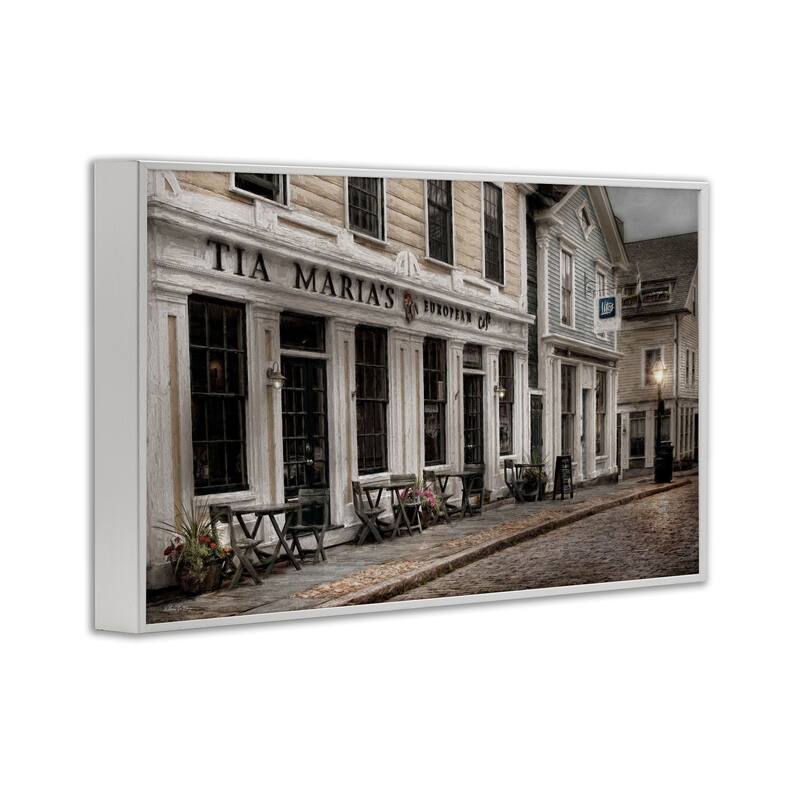 Stupell European Cafe Architecture Framed Giclee Art Design By Robin-Lee Viera