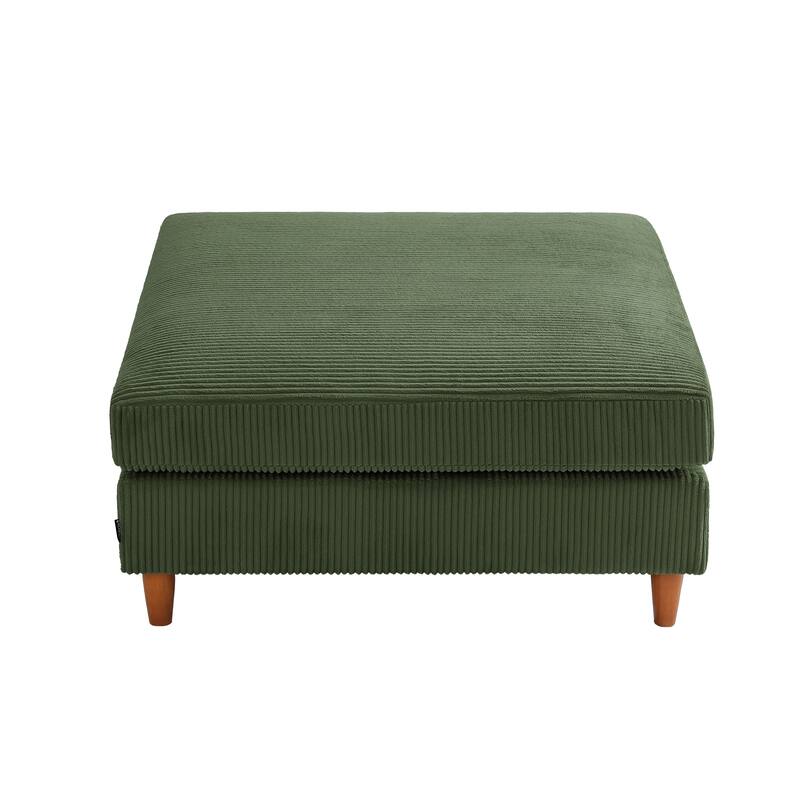 Large Corduroy Ottoman