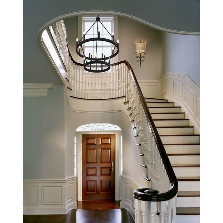 Acroma 15-light Farmhouse Black Tiered Chandelier for Dining Room - 27.5 inches