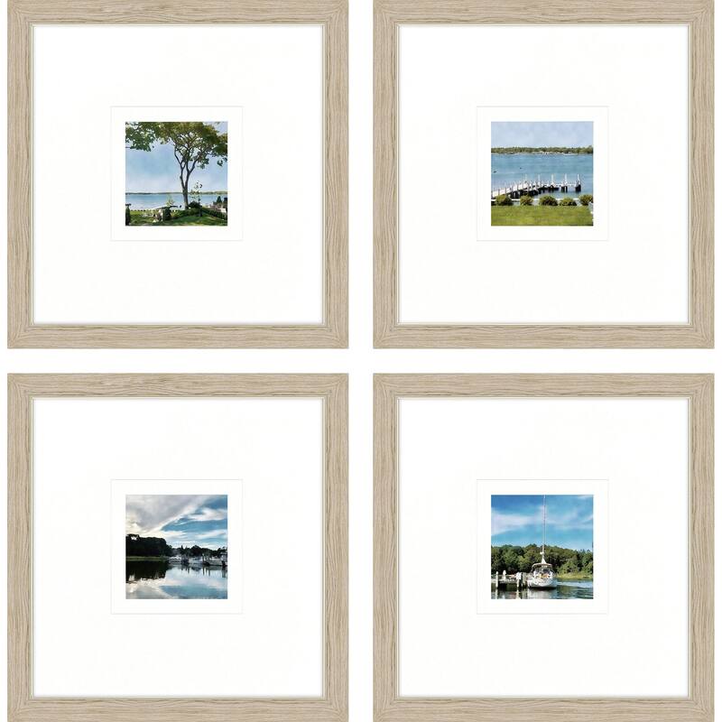 Paragon On the Water Framed Art - Set of 4