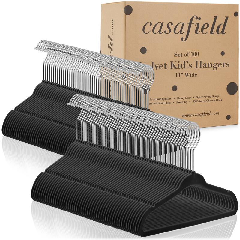 100 Velvet 11in Baby Hangers