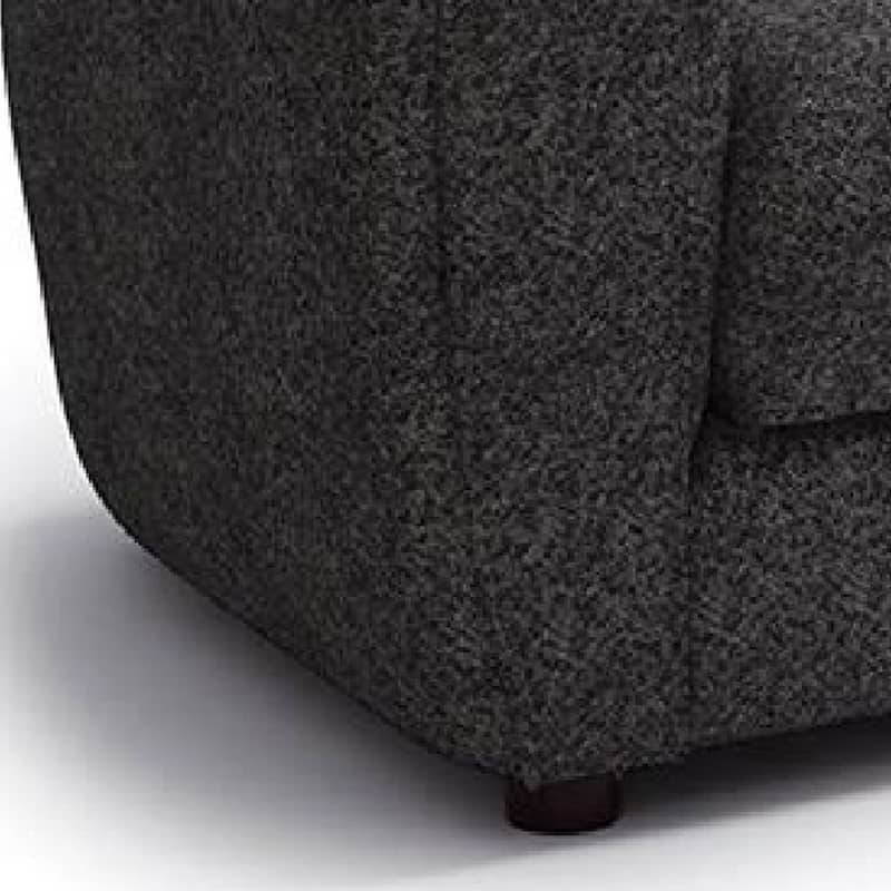 Dly Sofa Chair, Black Boucle, Wood Frame Tuxedo-Inspired Design