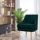 preview thumbnail 29 of 34, Costway Accent Chair Velvet Upholstered Single Sofa with Rubber Wood - 27'' x 25'' x 30''