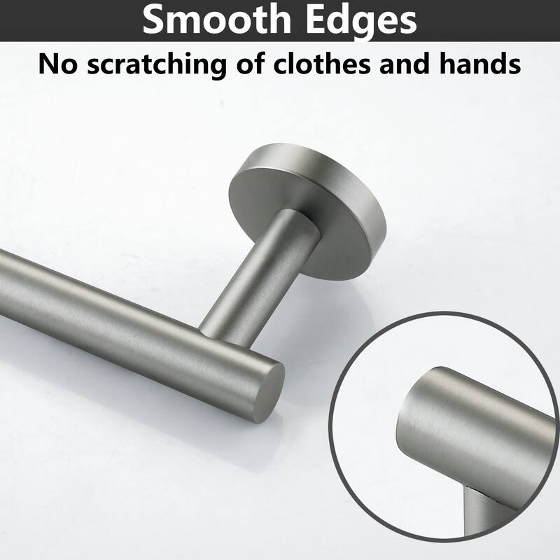 6-Piece Bath Hardware Set in Stainless Steel