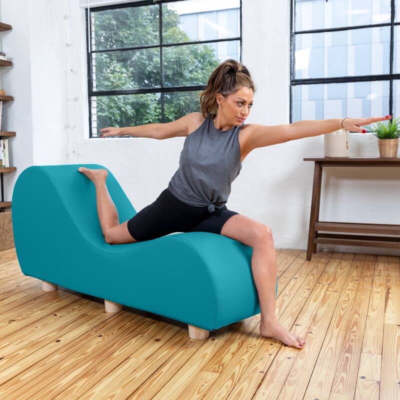Avana Yoga Chaise Lounge w/ Maple Wood Feet