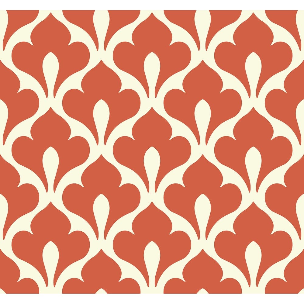 Seabrook Designs Grenada Fleur de Lis Unpasted Wallpaper