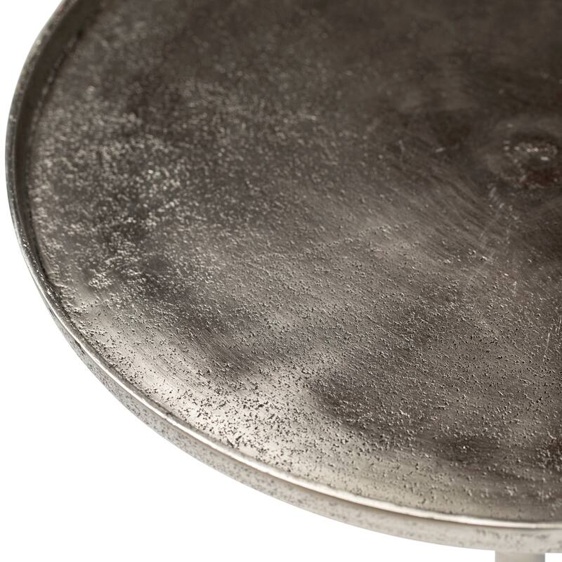 Boulder Side Table, Silver