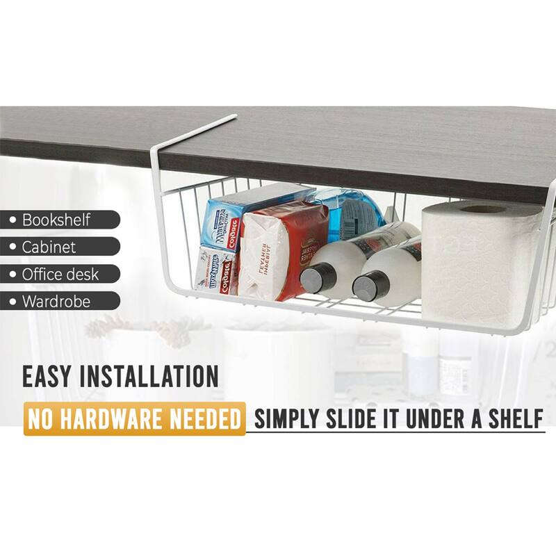 Ybmhome Medium Under Shelf Storage Organizer Wire Basket
