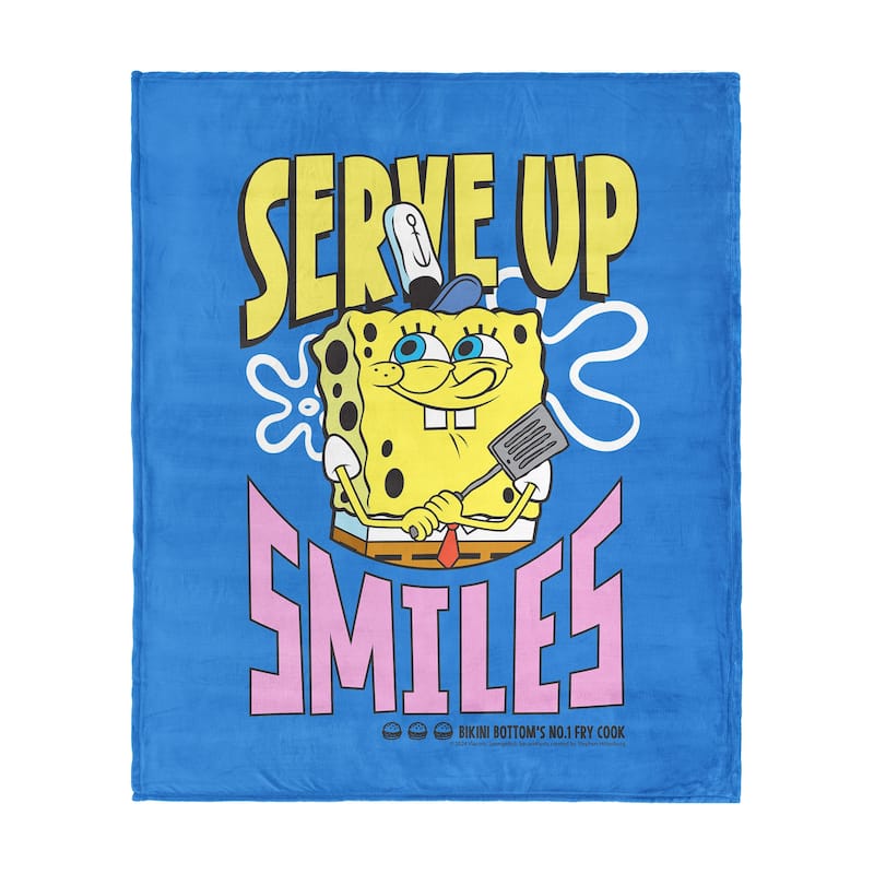 Nickelodeon Spongebob Squarepants Silk Touch Throw Blanket