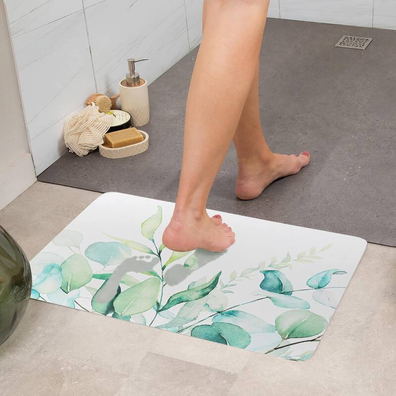 Decorative Bath Mat 24x18 Ultra Absorbent Quick Dry Rug