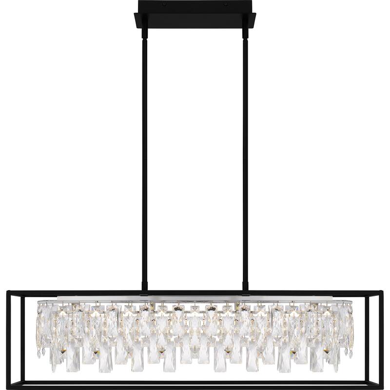 Brillance Integrated LED Matte Black Island Light
