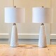 preview thumbnail 11 of 27, Jameson Textured Ceramic Table Lamps (Set of 2)