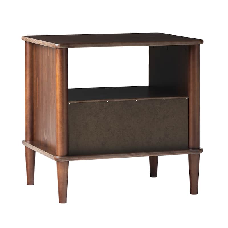 Middlebrook Designs Mid-Century Modern Solid Wood Spindle Nightstand