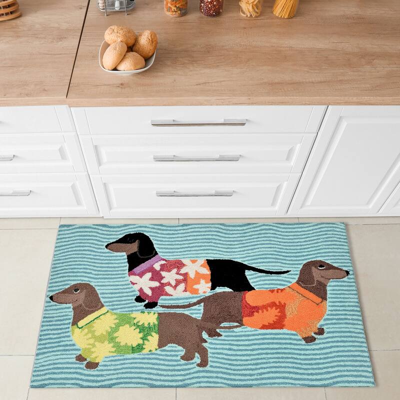 Liora Manne Frontporch Tropical Hounds Indoor/Outdoor Rug