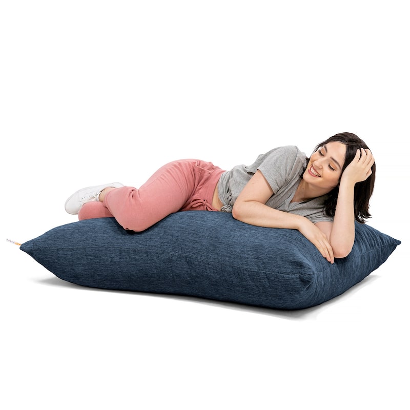 Jaxx 3.5-foot Chenille Floor Pillow Bean Bag Lounger