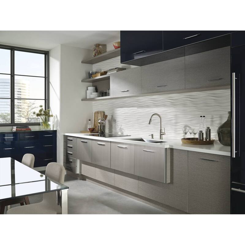 Moen Nori Pullout Spray High-Arc Kitchen Faucet with Soap Dispenser