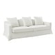 preview thumbnail 2 of 8, Antonio Transitional 83.5" Slipcovered Sofa with Curved Back by HULALA HOME