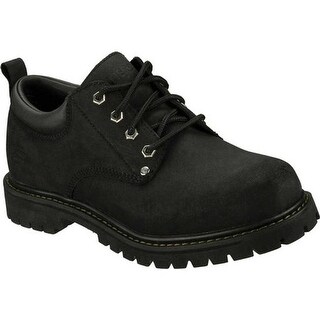 Shop Skechers Men S Alley Cats Black Scuff Resistant Leather Bks