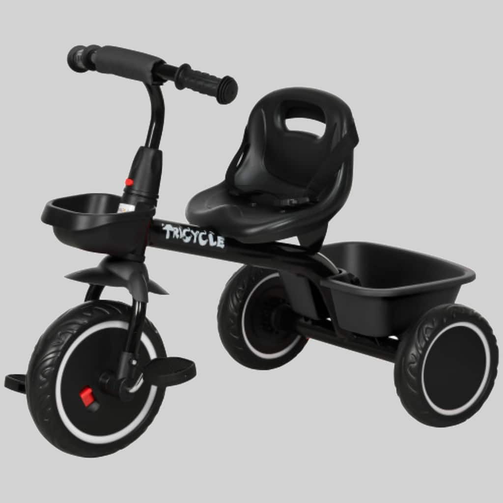 Toddler Trike for Kids 2-5 Years Old with Adjustable Seat, Puncture-Resistant Wheels & Safety Belt