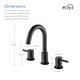 preview thumbnail 32 of 30, Circular 8-inch Widespread Basin Faucet
